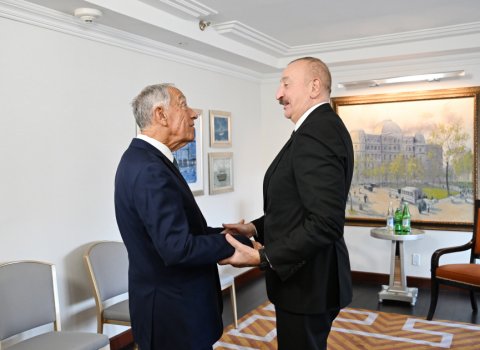 Prezident Nyu-Yorkda daha bir görüş keçirdi
