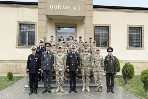 Hərbi Dəniz Qüvvələrində buraxılış mərasimi - FOTO