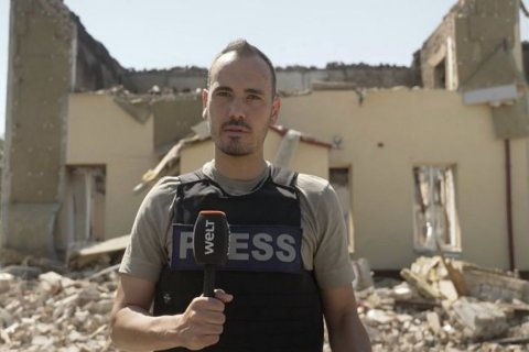 Dron hücumu zamanı jurnalist yaralandı