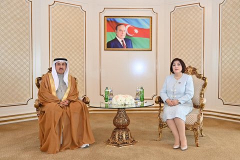 Sahibə Qafarova həmkarı ilə görüşdü