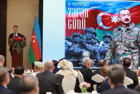 İrandakı səfirliyimizdə Zəfər Günü münasibətilə rəsmi qəbul