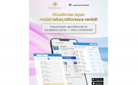 Müəllimlər jurnalı telefonla idarə edə biləcək - Yeni proqram