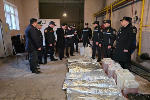 Naxçıvanda külli miqdarda narkotik məhv edildi