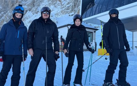 Prezident ailəsi ilə birgə Şahdağda - FOTO