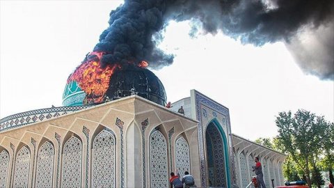 Tehranda etirazlar: 34 məscid YANDIRILDI