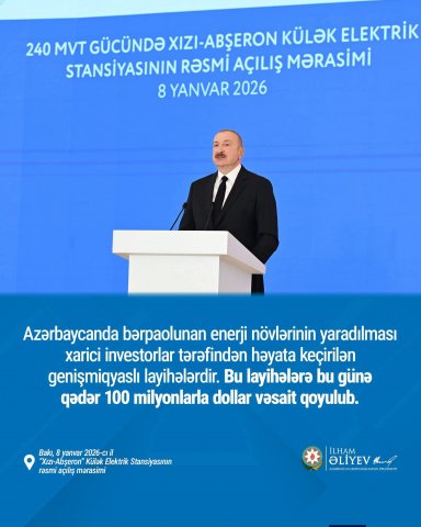 Azərbaycana qoyulan sərmayə mənfəət gətirəcək...