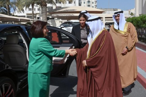 Sahibə Qafarova həmkarı ilə görüşdü