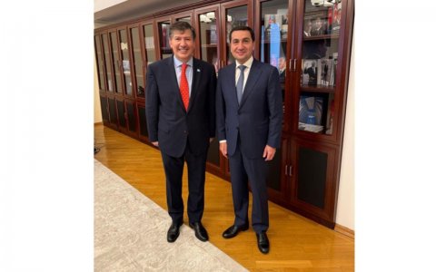 Hikmət Hacıyev BMT-nin müvəqqəti rezident əlaqələndiricisi ilə görüşdü