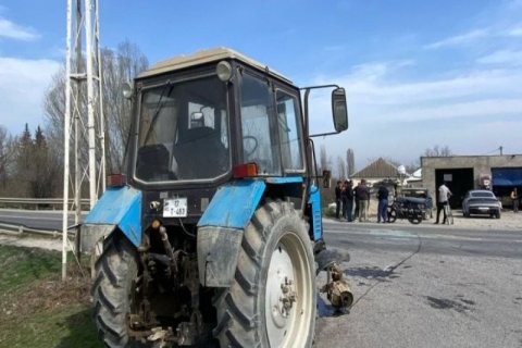 Sabirabaddakı qəzada sürücü ağır yaralandı