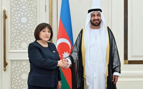 Sahibə Qafarova Ərəb Parlamentinin prezidenti ilə görüşdü - FOTO