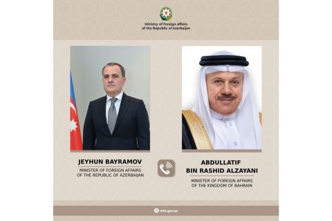 Azərbaycanla Bəhreynin XİN rəhbərləri İranı müzakirə etdi
