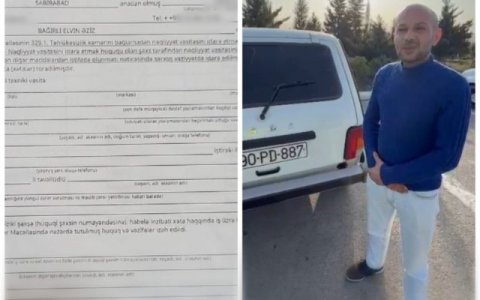 Narkotikin təsirində avtomobil idarə edən şəxs saxlanıldı