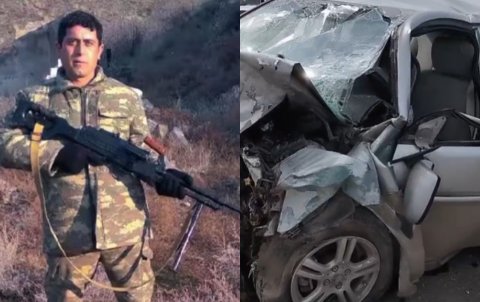 Qəzada ölən sürücü qazi imiş