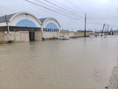 Xaçmazda 33 kəndi su basıb - FOTO