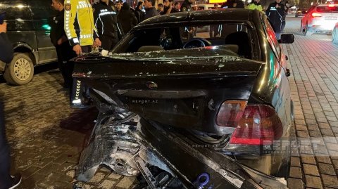 Gəncədə zəncirvari qəza: Yaralananlar var