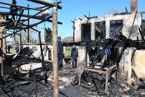 Masallıda faciəli şəkildə ölən baba və nəvənin fotosu