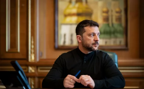 Zelenski Trampın elçiləri ilə videozənglə danışdı