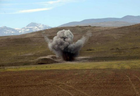 Ağdərədə mina partlayışı - yaralanan var