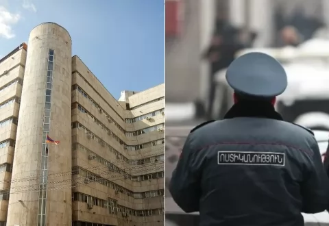 Ermənistanda nazirlik binasında silahlı insident: Yaralanan var