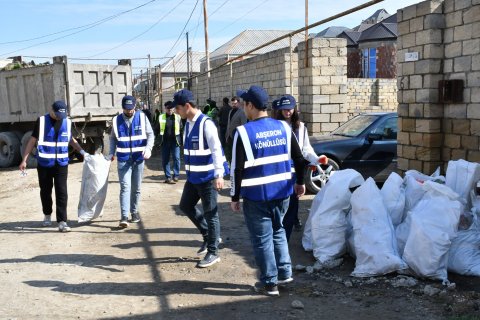 Abşeronda yağışın fəsadları aradan qaldırılır